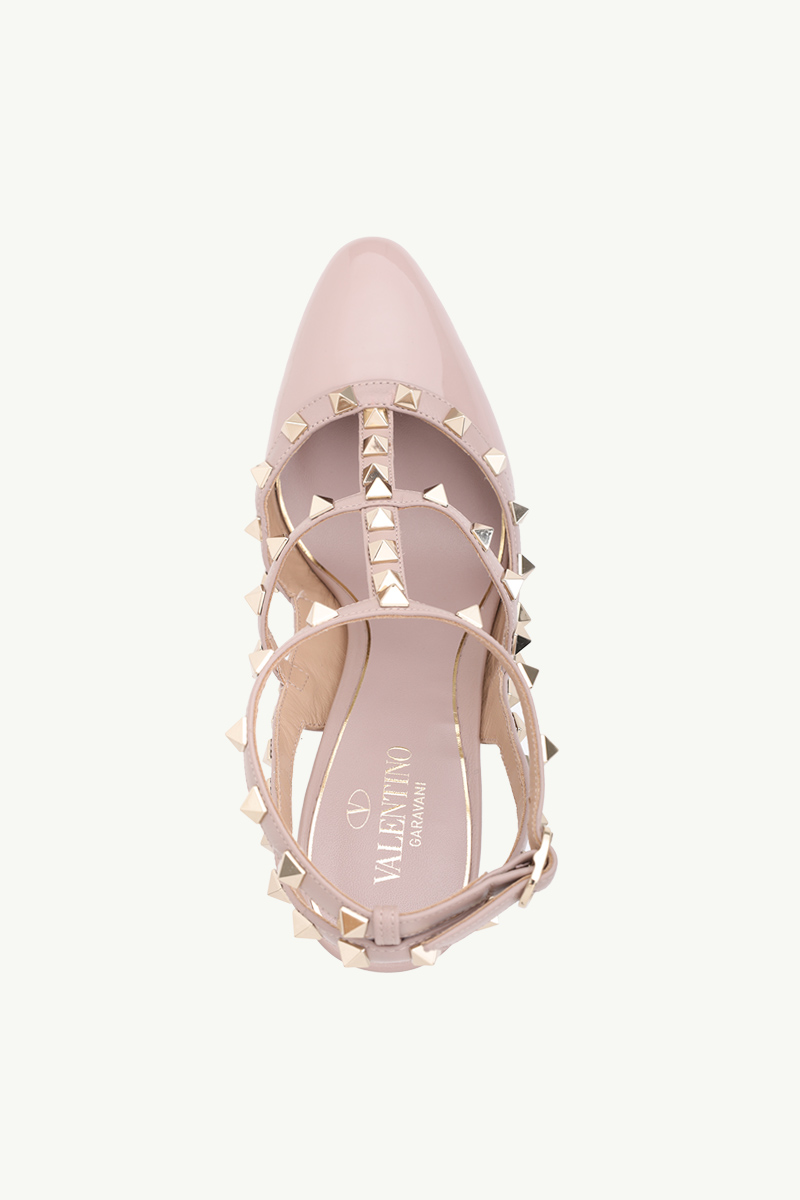 VALENTINO Rockstud Platform Pumps 155mm in Nude Patent 3