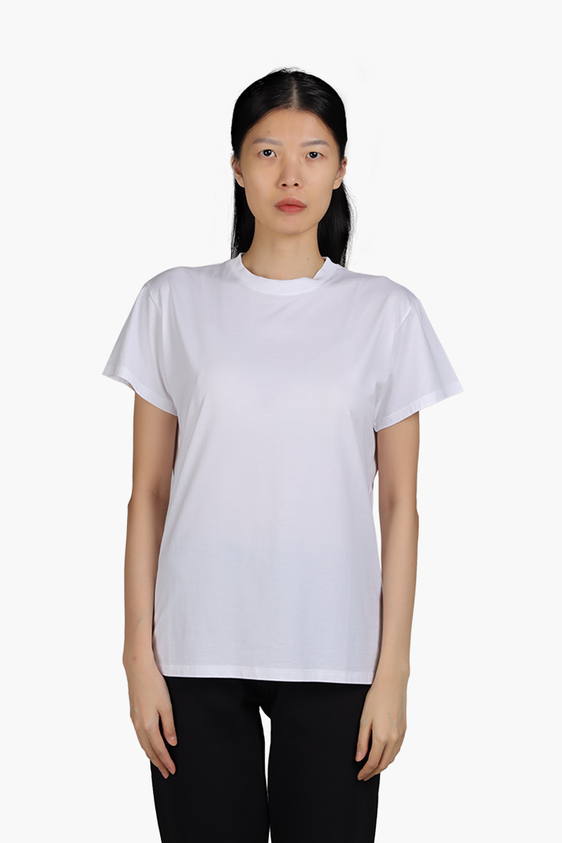 MAISON MARGIELA Women Crewneck T-Shirt in White with 4 Stitch Moniker on Back 0