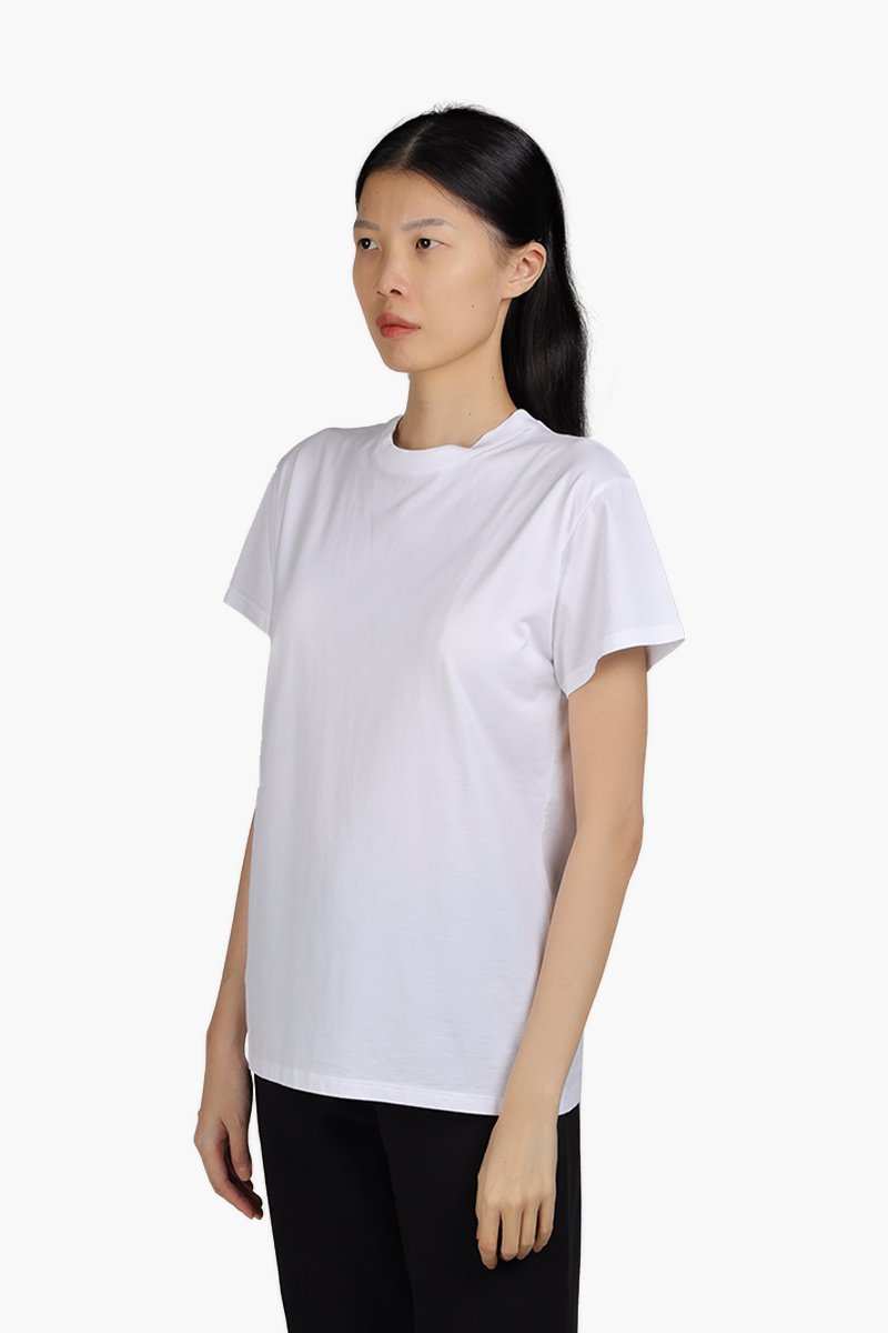 MAISON MARGIELA Women Crewneck T-Shirt in White with 4 Stitch Moniker on Back 2