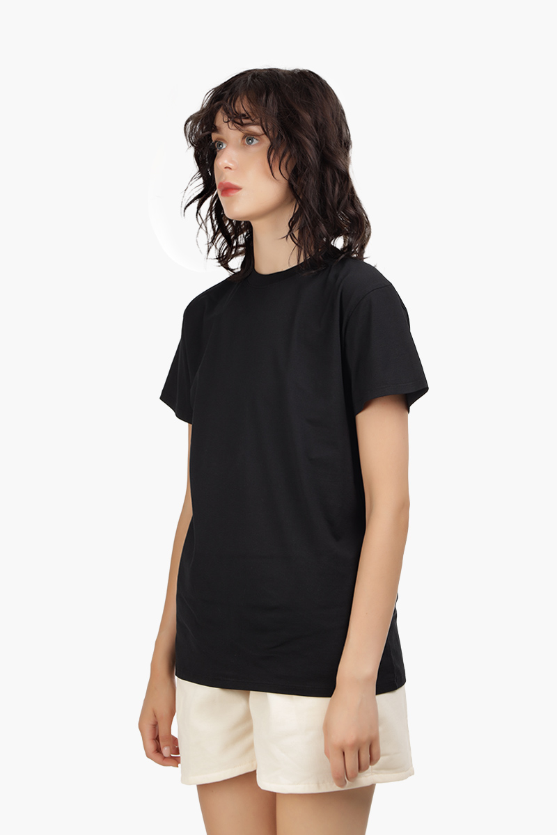 MAISON MARGIELA Women Crewneck T-Shirt in Black with 4 Stitch Moniker on Back 2