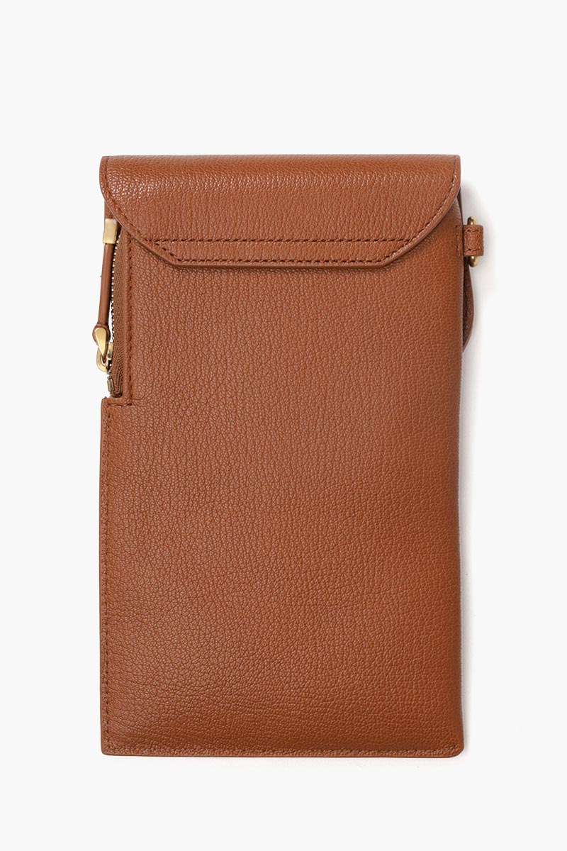 CHRISTIAN DIOR Saddle Multifuctional Pouch in Cognac Grained Leather 1