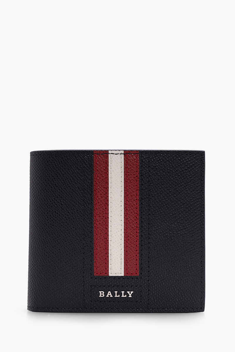 BALLY Men Trasai Bi-fold Wallet in Black with 8 Card Slots 0