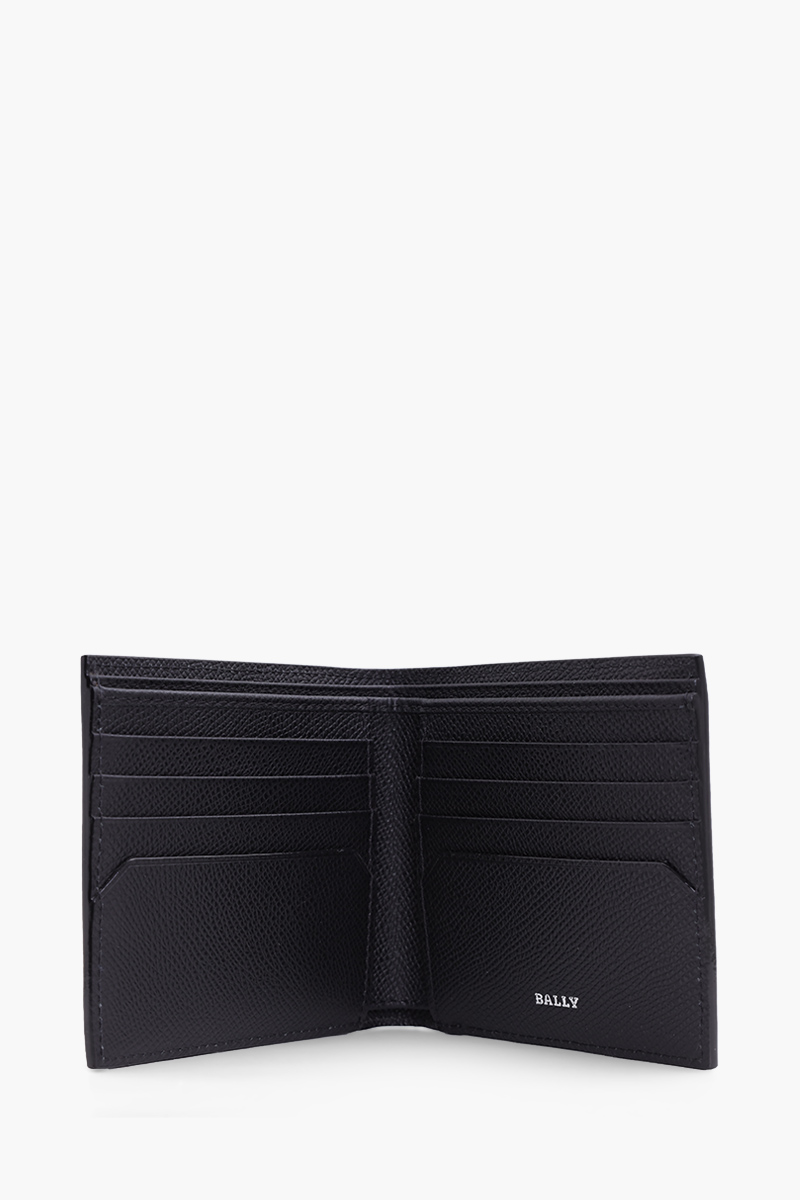 BALLY Men Trasai Bi-fold Wallet in Black with 8 Card Slots 3