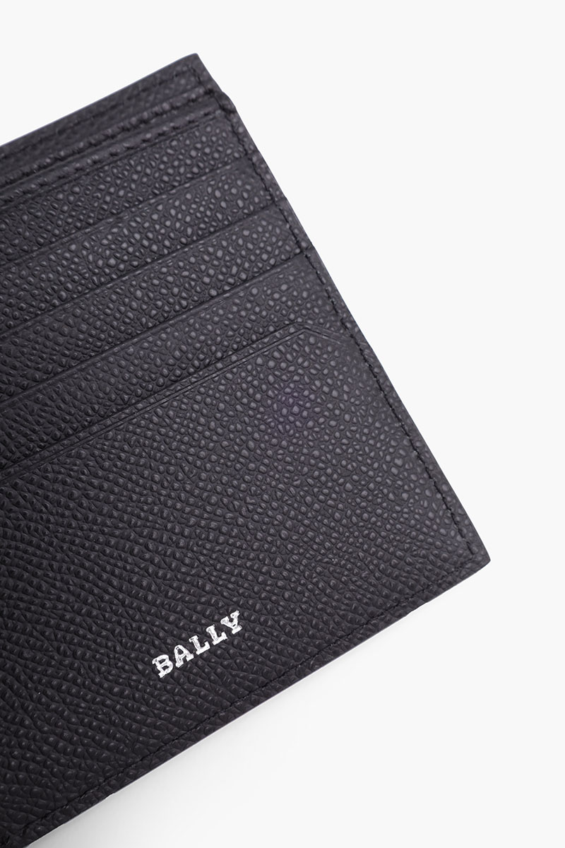 BALLY Men Trasai Bi-fold Wallet in Black with 8 Card Slots 4