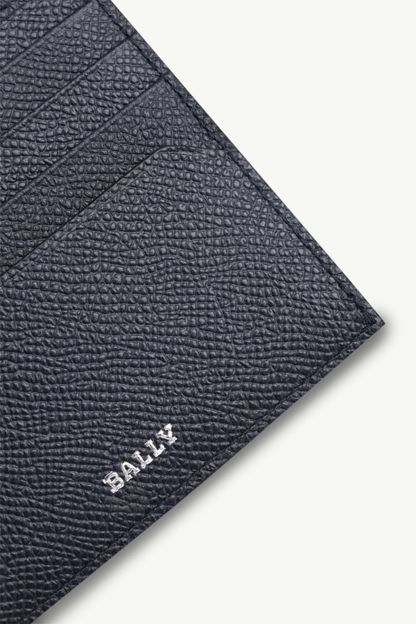BALLY Men Trasai Bi-fold Wallet in New Blue with 8 Card Slots 4
