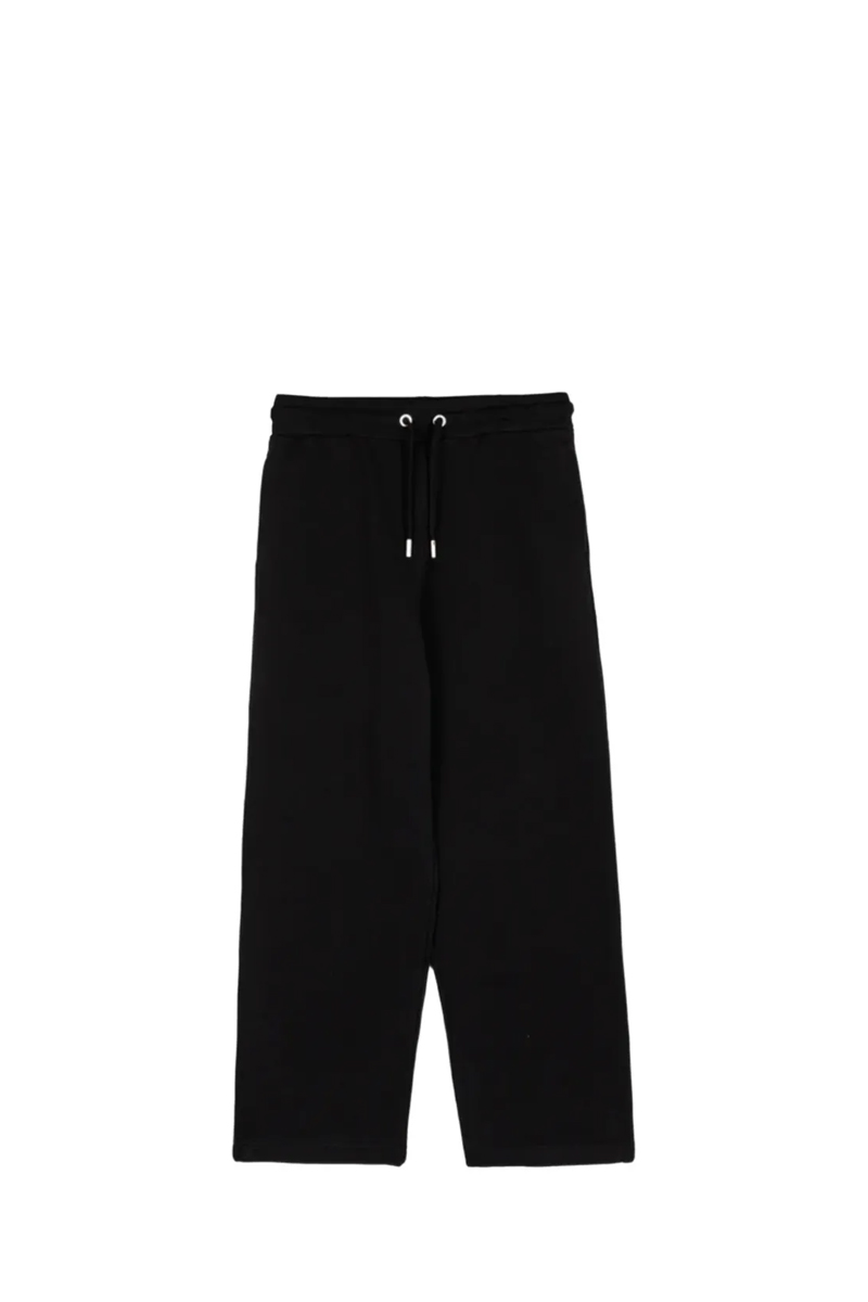 AMI Men Ami De Coeur Drawstring Track Pants in Black Cotton 0