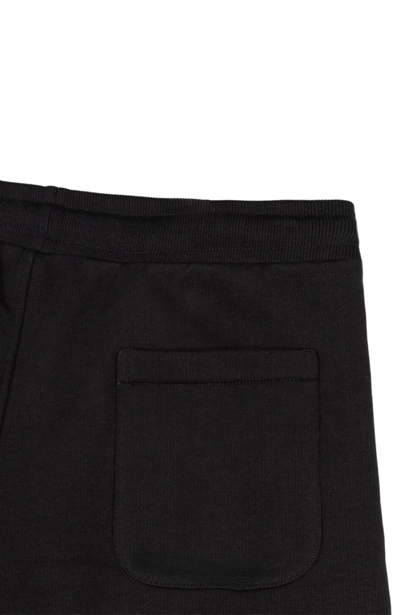 AMI Men Ami De Coeur Drawstring Track Pants in Black Cotton 1