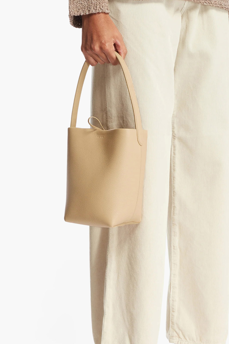 THE ROW Small N/S Park Tote Bag in Boulder Leather 3