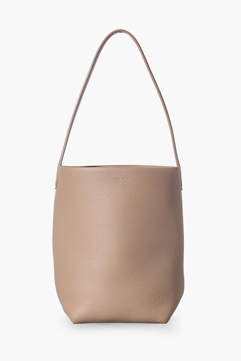 THE ROW Small N/S Park Tote Bag in Dark Taupe Leather 0