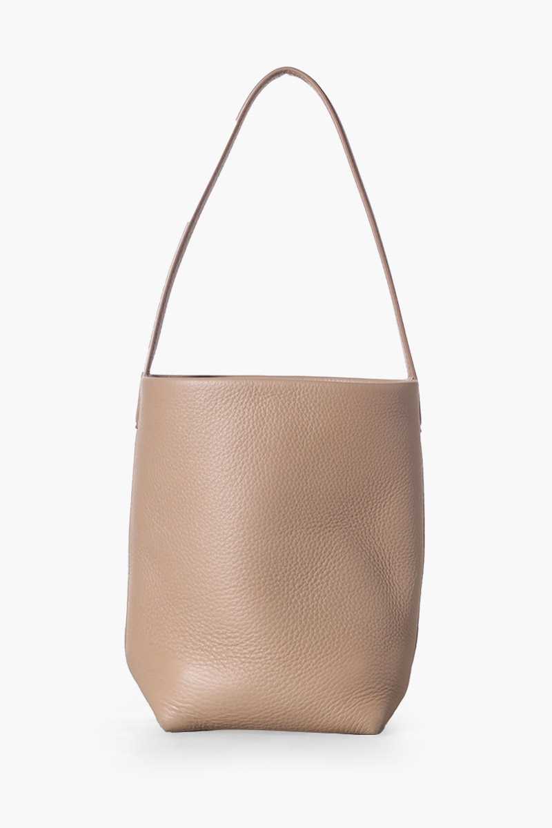 THE ROW Small N/S Park Tote Bag in Dark Taupe Leather 1