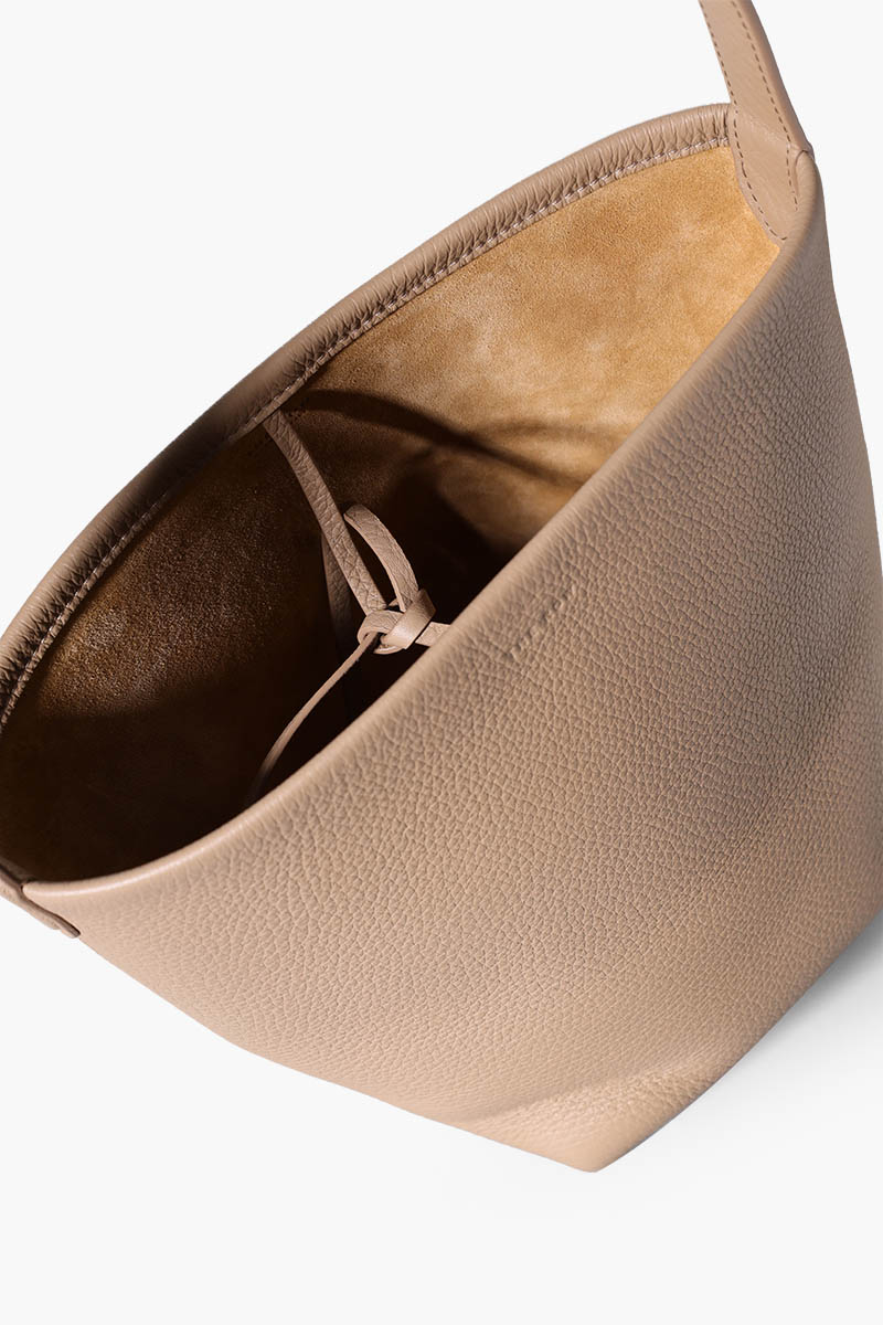 THE ROW Small N/S Park Tote Bag in Dark Taupe Leather 3