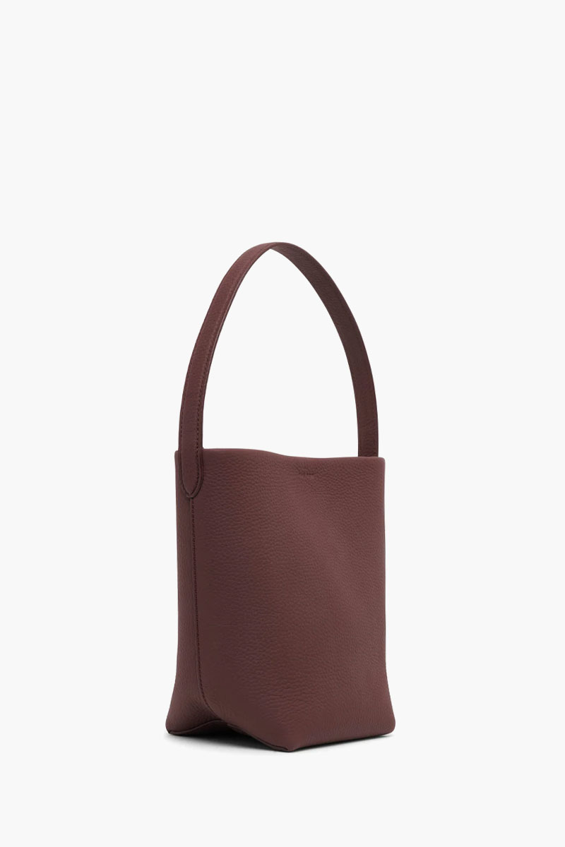 THE ROW Small N/S Park Tote Bag in Cognac Grained Clafskin 1