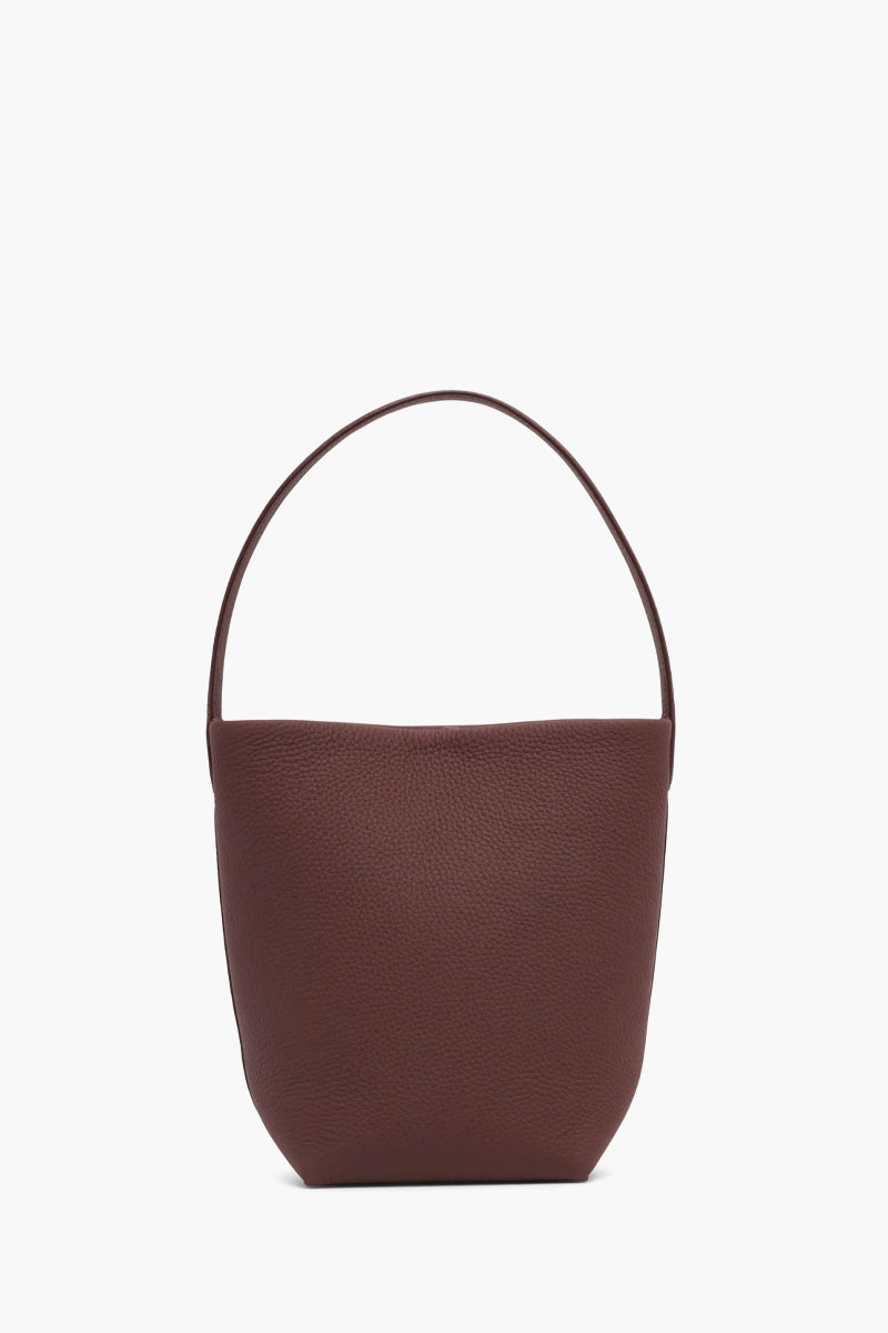 THE ROW Small N/S Park Tote Bag in Cognac Grained Clafskin 2