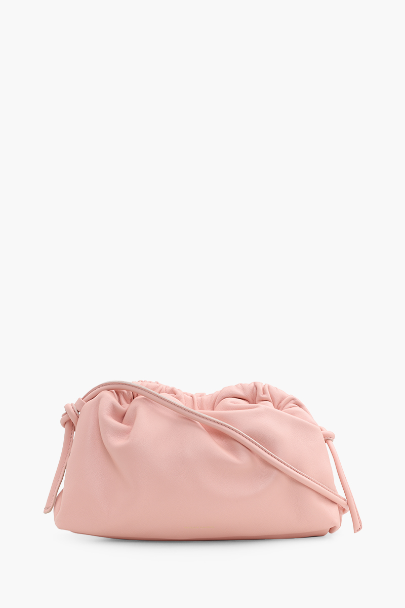 MANSUR GAVRIEL Mini Cloud Clutch in Dahlia Supple Leather with Strap 0