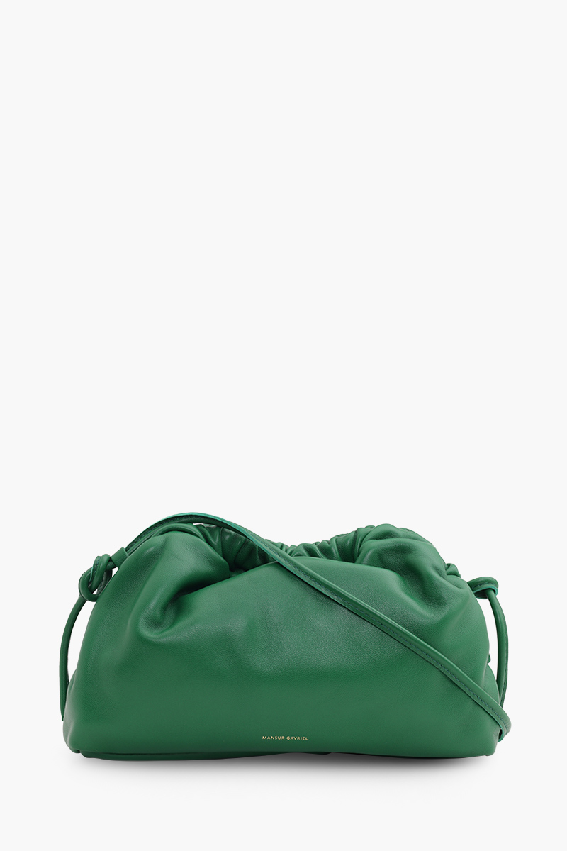 MANSUR GAVRIEL Mini Cloud Clutch in Leaf Supple Leather with Strap 0