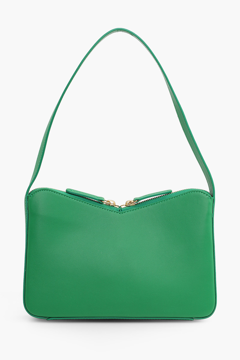 MANSUR GAVRIEL M Frame Double Zip Baguette Bag in Grass 1