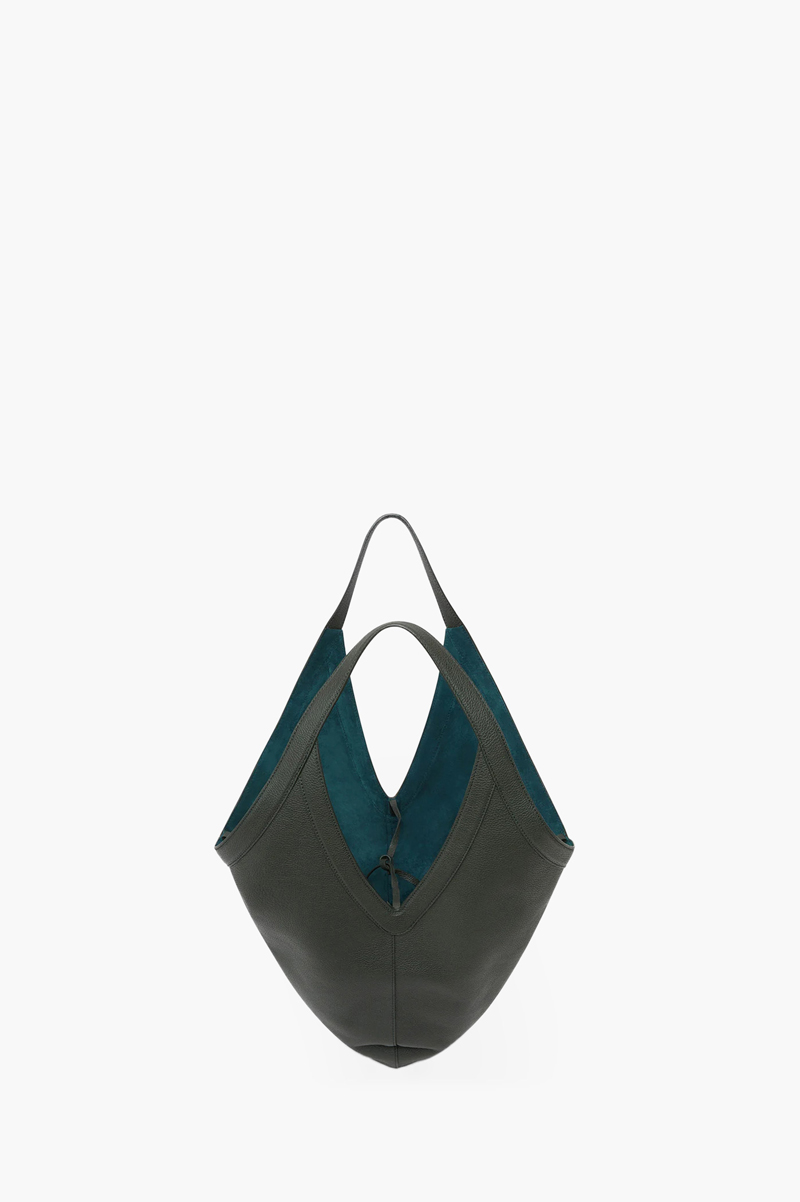 MANSUR GAVRIEL Soft M Hobo Tote Bag in Seaweed 1