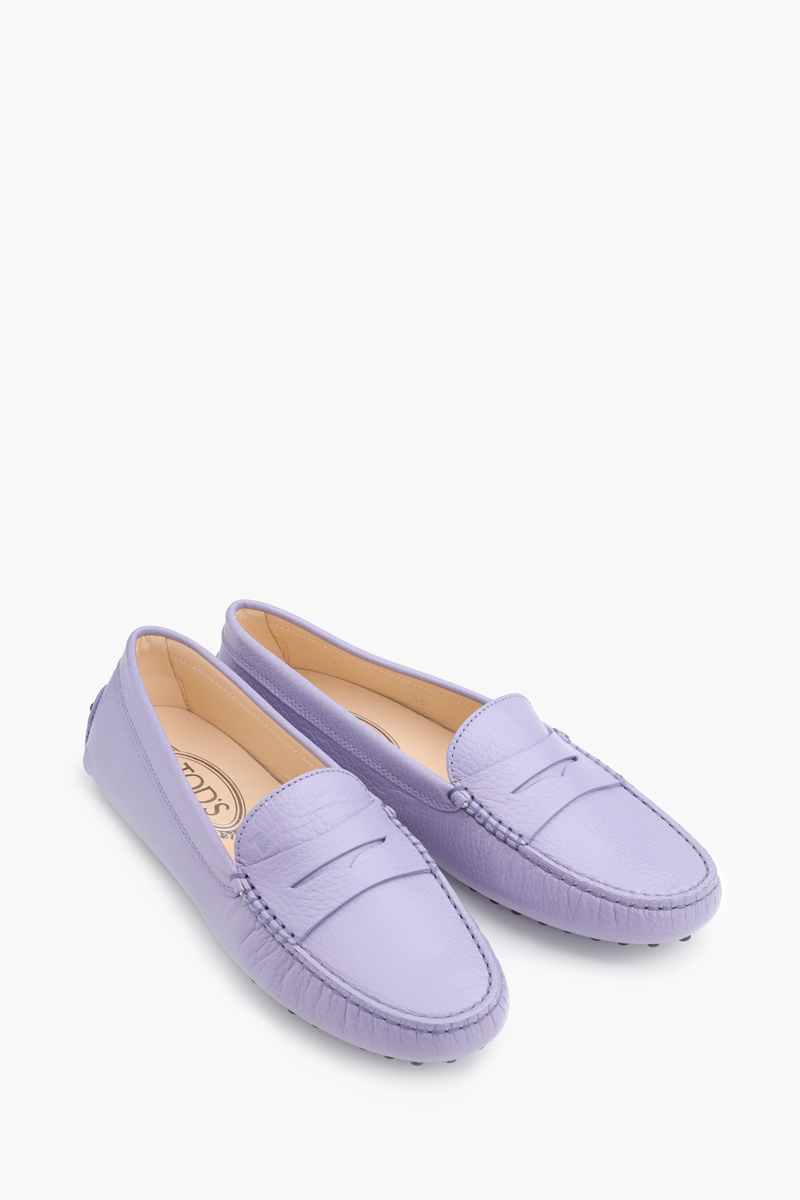 TOD'S Women Gommino Driving Shoes in Violet Grained Leather 1