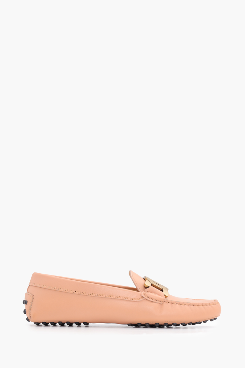 TOD'S Women Kate Gommino Driving Shoes in Pink Leather 0