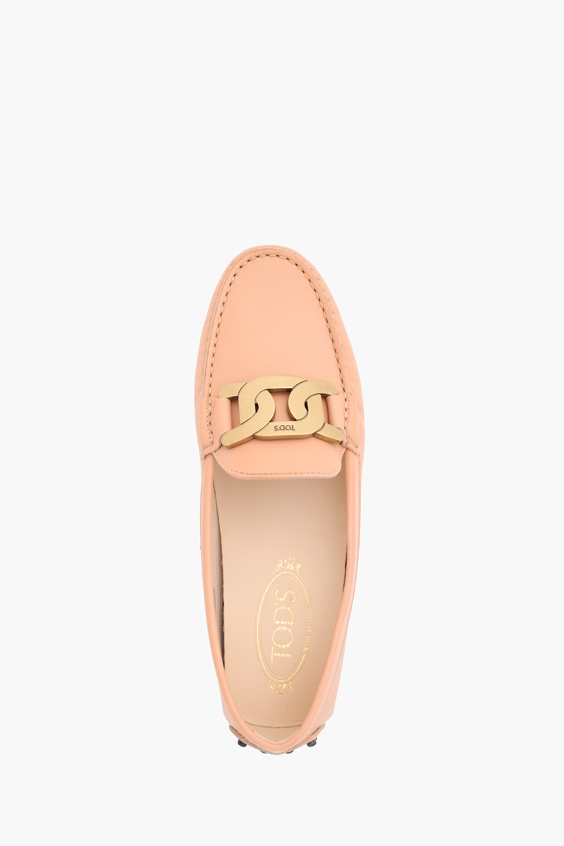 TOD'S Women Kate Gommino Driving Shoes in Pink Leather 3