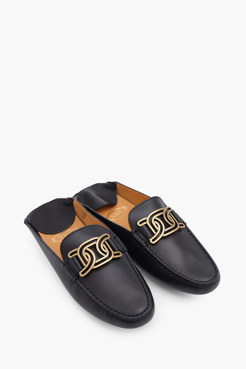 TOD'S Women Gommino Mule Shoes in Black Leather 1