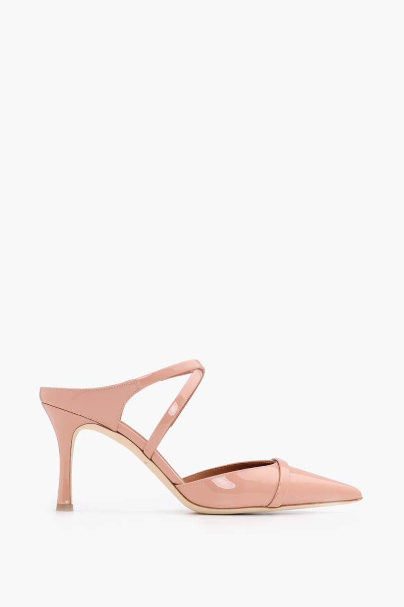 MALONE SOULIERS Yoana Mules 80mm in Nude Patent 0