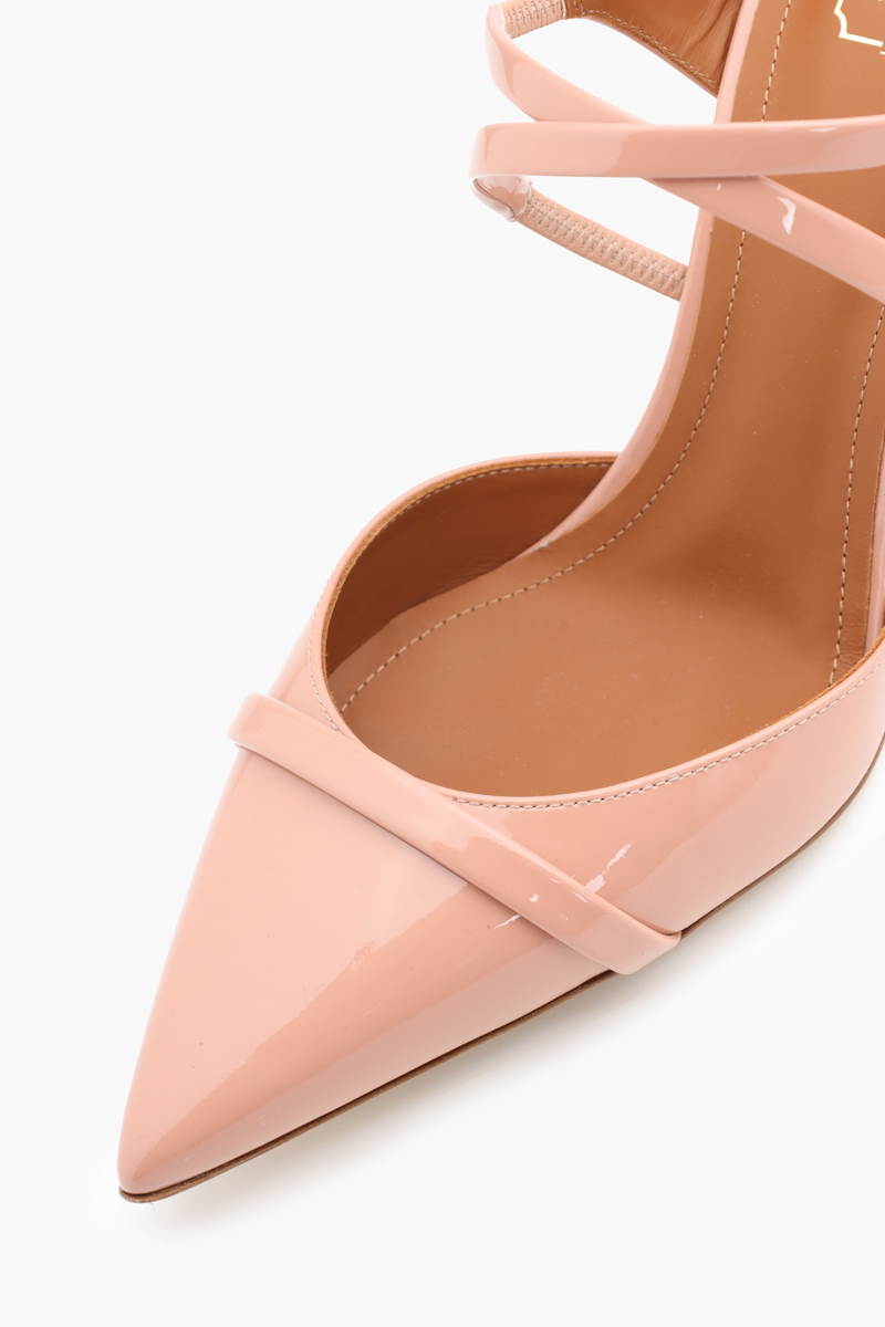 MALONE SOULIERS Yoana Mules 80mm in Nude Patent 4