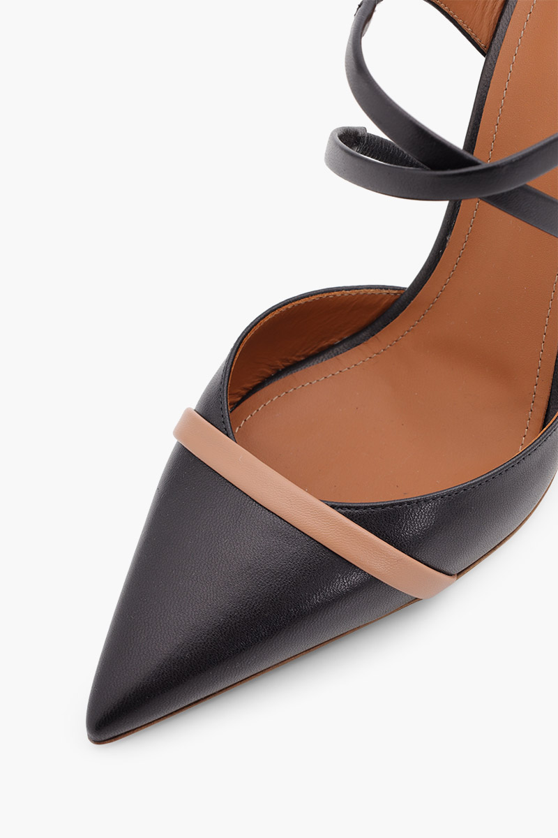 MALONE SOULIERS Yoana Mules 90mm in Black/Nude 4